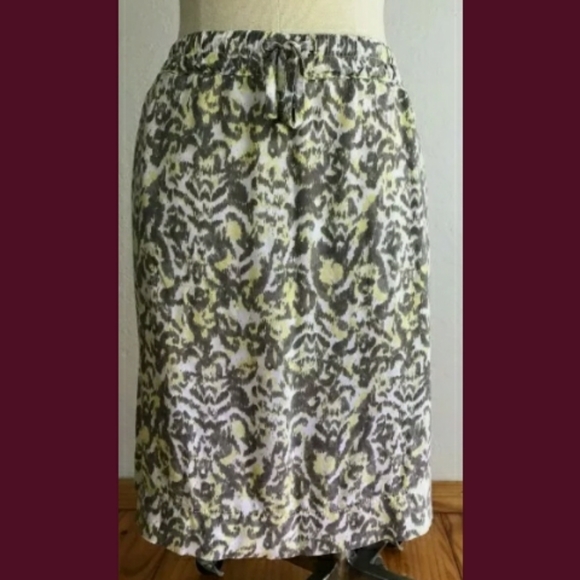Eddie Bauer Dresses & Skirts - Eddie Bauer Women's Drawstring Leopard Print Skirt